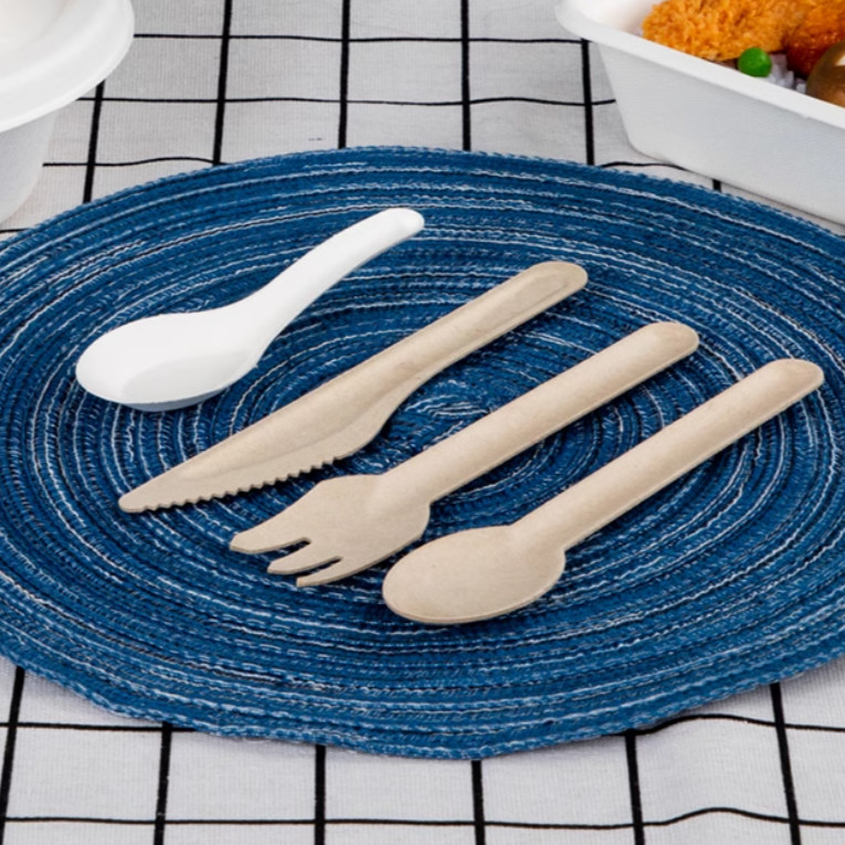 OEM Sugarcane Bagasse Cutlery Sugarcane Fork Grease Resistant