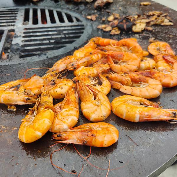 Buy cheap 40 People Base 2mm Camping Fire Pit Grill ISO9001 Corten BBQ from wholesalers