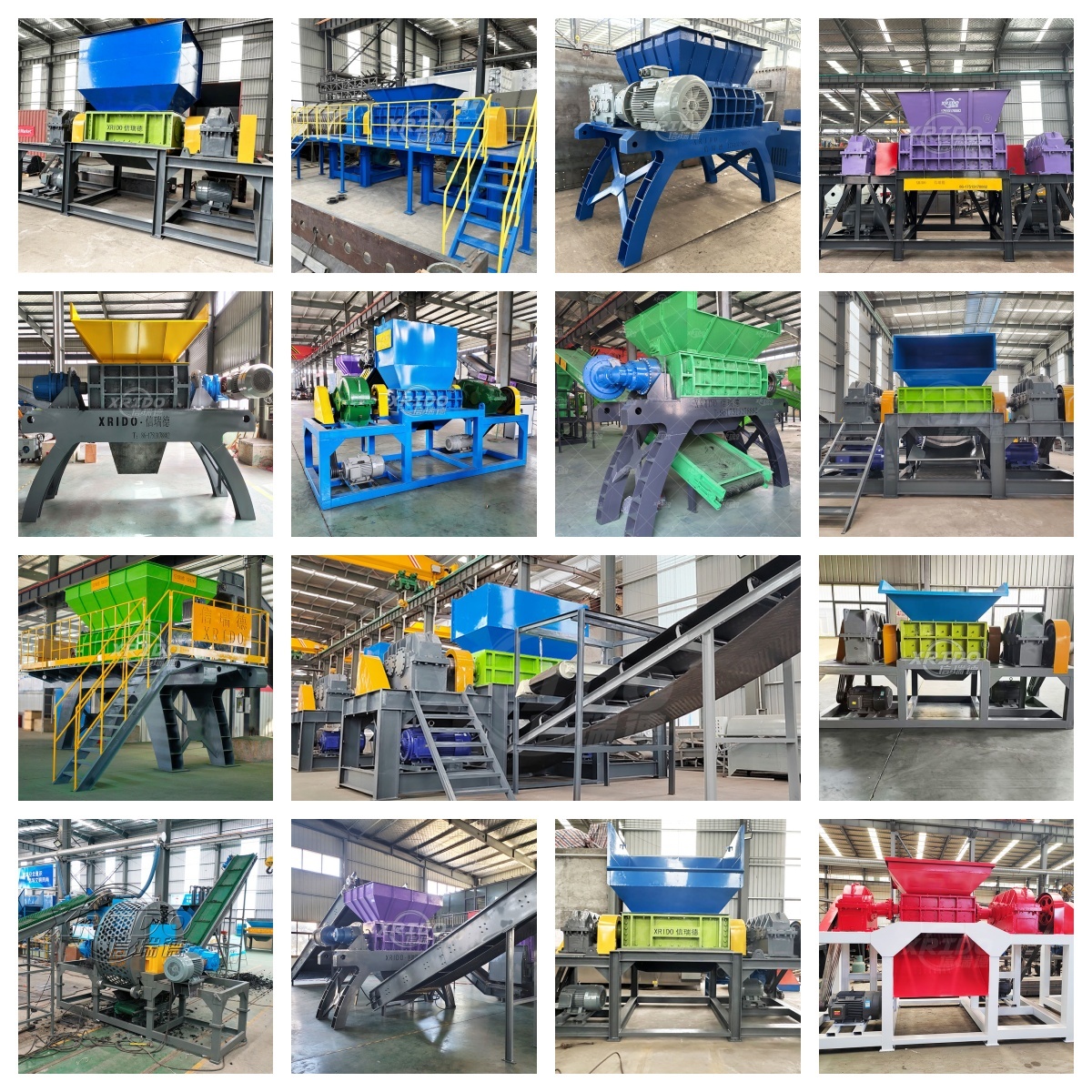 1000-5000 Kg/h Heavy Double Shaft Metal Bucket Iron Aluminum Car Steel Crusher Crushing Shredding Machine