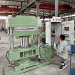 Green Makeup Puff Making Machine with Plate Vulcanizing Press As You Like