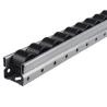 Buy cheap Black JY 2046F Metal Roller Track PP Wheel Aluminium Roller Track from wholesalers