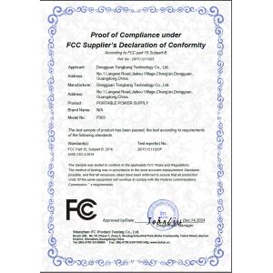 Dongguan Tongbang Technology Co., Ltd Certifications