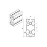 Buy cheap T Slot Industrial Extrusion Aluminum Profiles 4080 Framing Anodizing from wholesalers