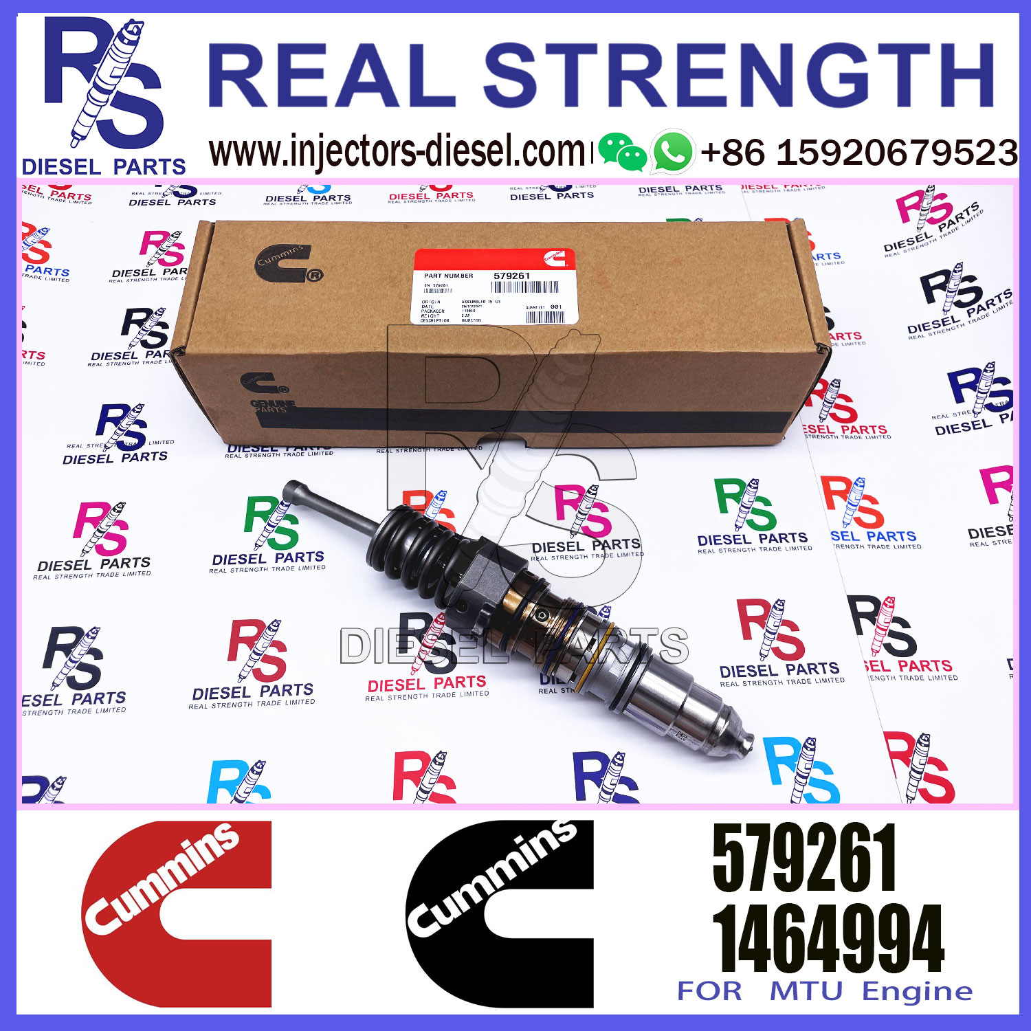Diesel Unit Injector 570016 4954646 4076963 4903028 1481827 1521978 1764365 579261