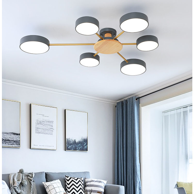 Bedroom living room ceiling chandelier bedroom nordic wooden ceiling light（WH-WA-18)
