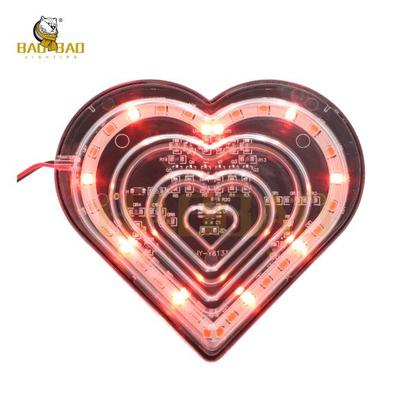 Buy cheap 2W Plastic Bike Decoration Red Flashing Lucency Motorcycle LED Spotlight from wholesalers