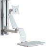 Buy cheap White medical monitor trolley arm with 4 inch universal casters from wholesalers