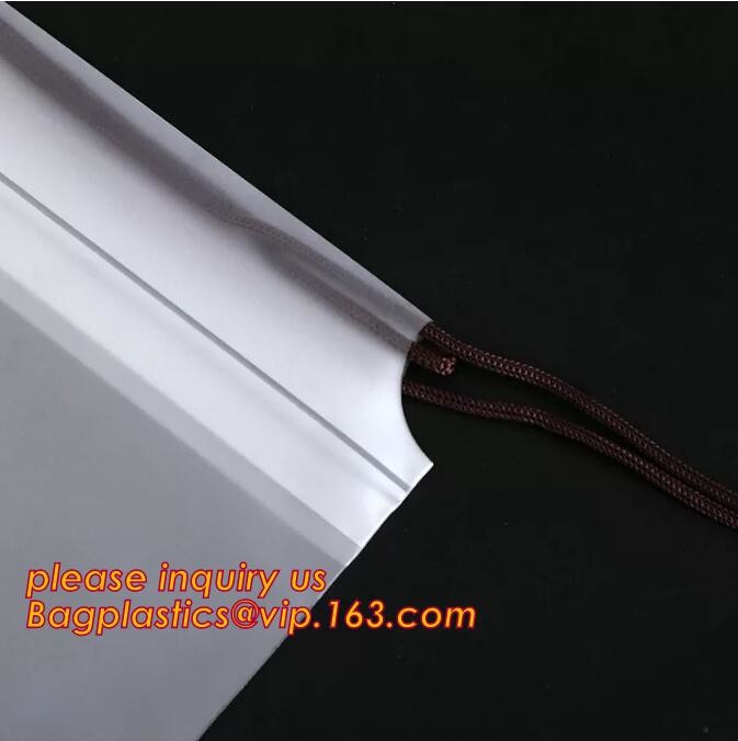 Biodegradable Christmas deco drawstring candy storage bag, oxford red christmas stocking candy bag packing bagplastics