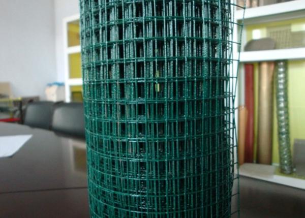 Buy cheap PVC Coated Steel Mesh Fencing Panels Dark Green For Animal Cage 50X150 Size from wholesalers