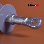 Dead End 25kv Silicone Rubber Composite Insulator With Tongue And Clevis