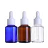 Buy cheap 1oz 2oz 15ml 30ml 50ml Amber Empty Angled Shoulder Glass Dropper Essential Oil Bottle Packing Logo Customized Accepted from wholesalers
