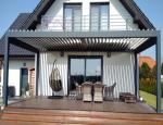 Electric Motorized Aluminum Louvered Pergola Garden Bioclimatic Waterproof