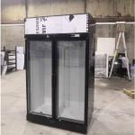 SABER 1000L Two Upright Glass Door Fridge Embraco Compressor