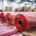 50uM Red Low Density Polyethylene Film Moisture Resistant For Packaging