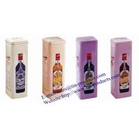 Buy cheap Custom High Quality wine bottle tin packaging , Lovewine bottle packaging Box product