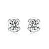 Buy cheap Special Design 18k Lab Grown Diamond Earrings Jewelry Durable style Round shape diamond Earrings from wholesalers