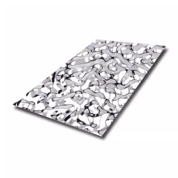 Buy cheap Ripple Hammered Stamped Stainless Steel Sheet Metal Thickness 0.8mm Rustproof from wholesalers