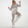Buy cheap Hygroscopic Womens Long Sleeve Gym Set Hollow Seamless Yoga Gym Set from wholesalers