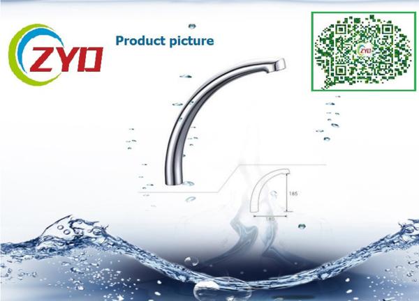 Quality C5 Type Stainless Steel Kitchen Sink Faucet spout 28MM Dia. Deck Mounted 360 Rotatable Chrome Faucet Water Tube for sale