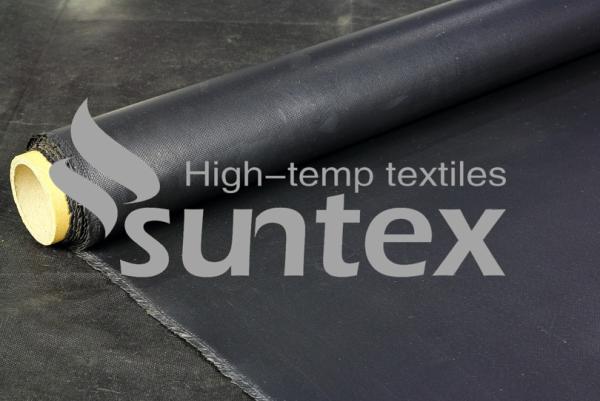 Buy cheap Corrosion and oil resistance Black Neoprene Coated Fiberglass Chemical Resistant Fabric Or Tape To Mid - East from wholesalers