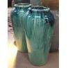 Buy cheap 44x88cm Ceramic Outdoor Pot , Green Large Ceramic Pots For Outdoor Plants from wholesalers