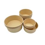 750ml Sturdy Paper Bowls And Lids Compostable Soup Cups BPI Certified