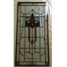 Buy cheap Beveled Stained Glass Panel with patina caming for wooden door and windows 36"*22" from wholesalers