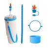 Buy cheap Custom Silicone Bottle Accessories for Bottle Mug Tumblers Gift of 4 Silicone Straw Toppers and Silicone Strap from wholesalers