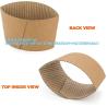 Buy cheap Christmas Paper Coffee Cup Sleeves, Disposable Corrugated Cardboard Paper Jacket Fit 12oz, 16oz, 20oz, 24oz from wholesalers