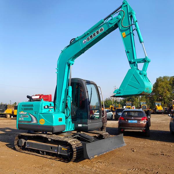 Buy cheap Used Kobelco 75 Excavators High Efficiency Secondhand Engineering Construction excavator from wholesalers