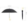 Buy cheap Diameter 112CM Pongee Auto Open Straight Umbrella With Wooden J Handle from wholesalers