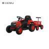 Buy cheap CJ-DLS-X18 kids electric tractor toy car dual motor 12v battery powered plastic ride on toy car with music LED light from wholesalers