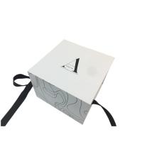Buy cheap Threaded Ribbon Double Opening Half Fold Graffiti Christmas Gift Box Egg product