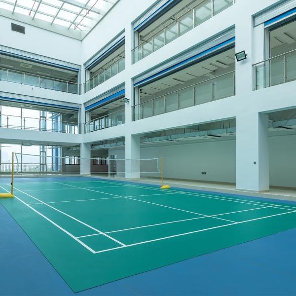 Shore A Badminton Sport Flooring Indoor Sport Court Flooring For Basketball