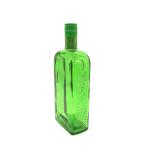 750ml Luxury Green Flat Empty Glass Wine Bottles With Screw Lid