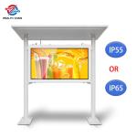 Outdoor TV 86" IP55 Waterproof A+ LCD Digital Signage Shelter design