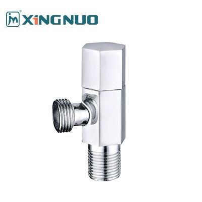 Buy cheap 1/2 3/4 Inch plating nickel Rose Gold Brass Angle Valve with Stainless Steel Cover and Smooth Surface from wholesalers