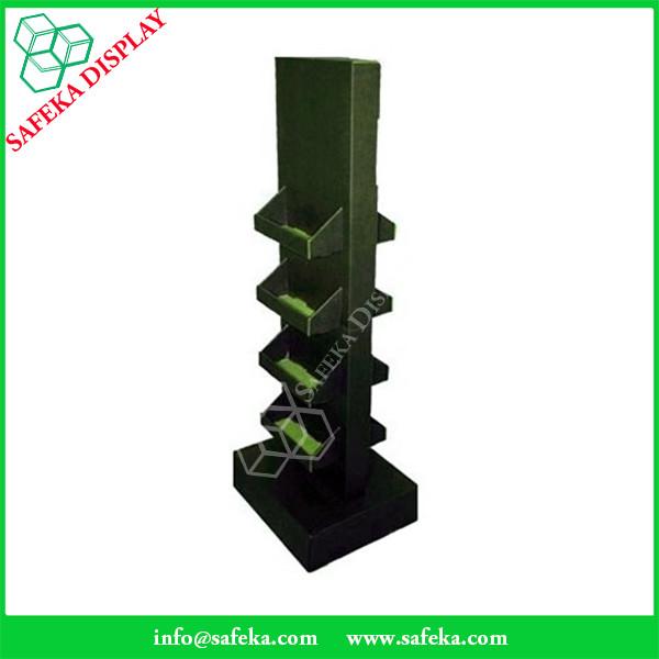 2 ways merchandise display Paper material Pop display stand design cardboard