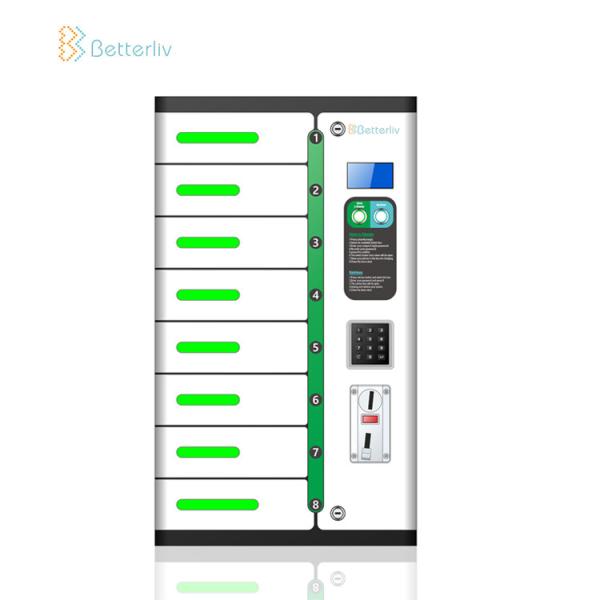 Buy cheap 8 Bay Coin Operated Charging Lockers For Phones Floor Stand from wholesalers