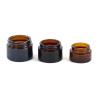 Buy cheap Amber 15ml 50ml Glass Cosmetic Cream Jar With Screw Cap from wholesalers