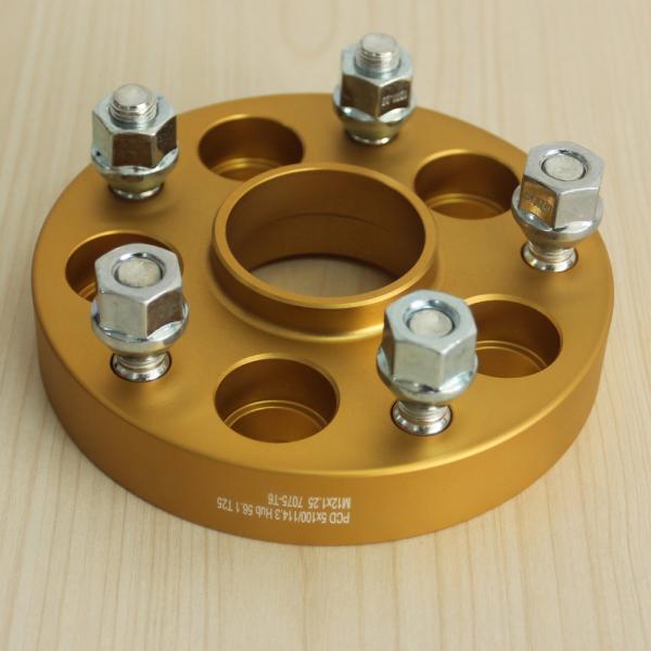 Buy cheap 25mm 7075-T6 Aluminum Billet Hub Centric Wheel Adapters Spacer 5x100 To 5x114.3 from wholesalers
