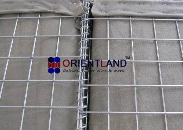 Buy cheap Heavy Duty Defensive Barrier Geotextile Lined Unit Earth Filled Welded Mesh from wholesalers