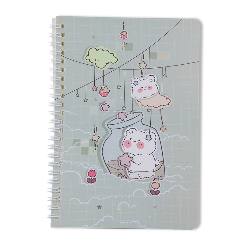 Customized Print Student Note Books for School 4 Colors Paper Composition Exercise