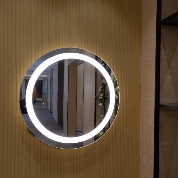 Modern Design Style Round Wall Mounted LED Bathroom Mirror with Touch Sensor