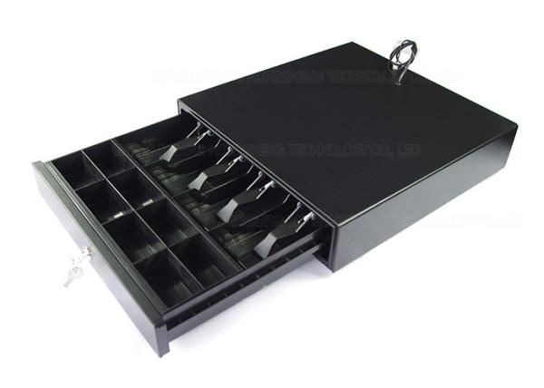 Buy cheap Computer White Metal Cash Drawer Cash Box With Coin Sorter Tray 5.1 KG 400F from wholesalers