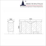Galvanized 8mm Glass DC24V Bus Stop Waiting Shed
