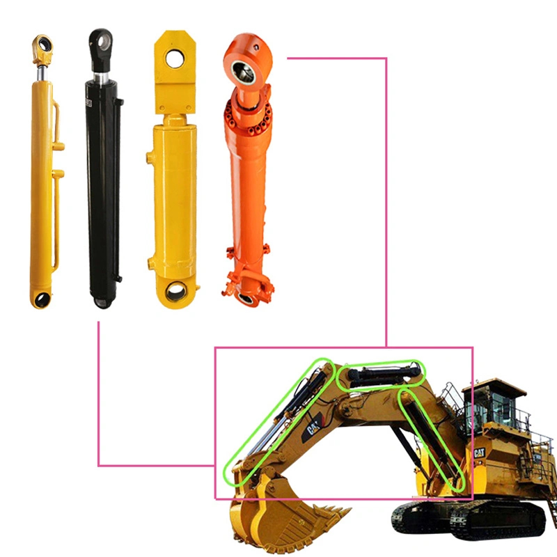 Excavator Parts Bucket Arm Boom Hydraulic Cylinder Hydraulic Cylinder For Excavators