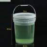 Buy cheap 20L Clear Plastic Bucket with Screw Lid Paint Oil and Water Storage Solution from wholesalers
