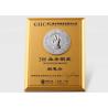 Buy cheap 3D Metal Logo Wooden Shield Plaque Light Weight As Awards Of Business Agent from wholesalers