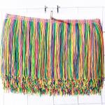 Colorful custom design OEM rayon fringes trimming for garment clothes decoration